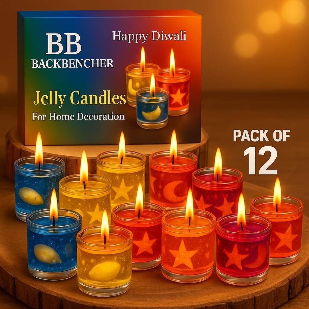     			BB BACKBENCHERS Multicolor Wax Tea Light Candle 4 cm ( Pack of 12 )
