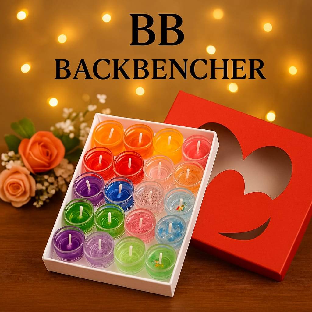     			BB BACKBENCHERS Multicolor Wax Tea Light Candle 4 cm ( Pack of 25 )