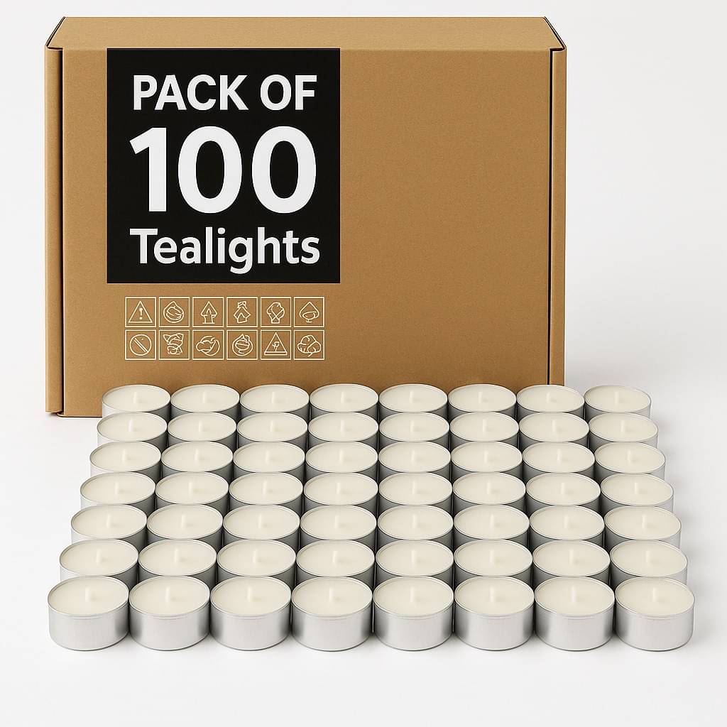 BB BACKBENCHERS Off White Wax Tea Light Candle 2 cm ( Pack of 100 ) BB BACKBENCHERS Off White Wax Tea Light Candle 2 cm ( Pack of 100 )