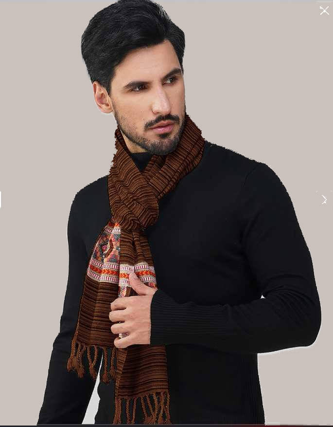     			CAT BUNNY Tan Woolen Men's Stoles ( Pack of 1 )