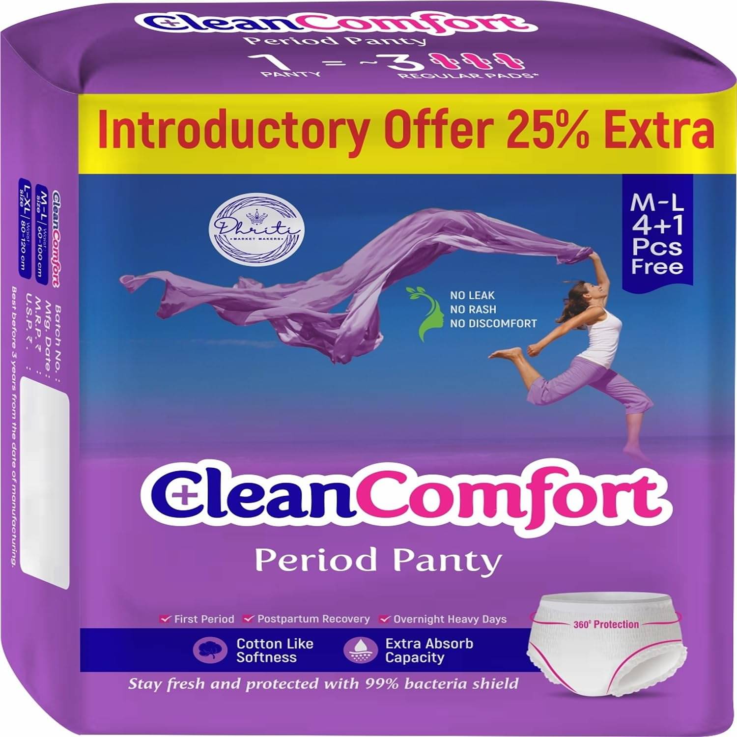     			Clean Comfort Cottony Large Ultra Sanitary Pad