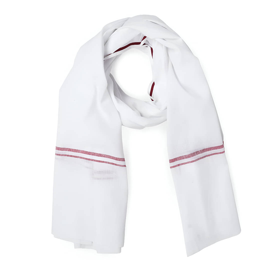     			Collective Stitch Pack of 1 Cotton Below 300 -GSM Bath Towel ( White )