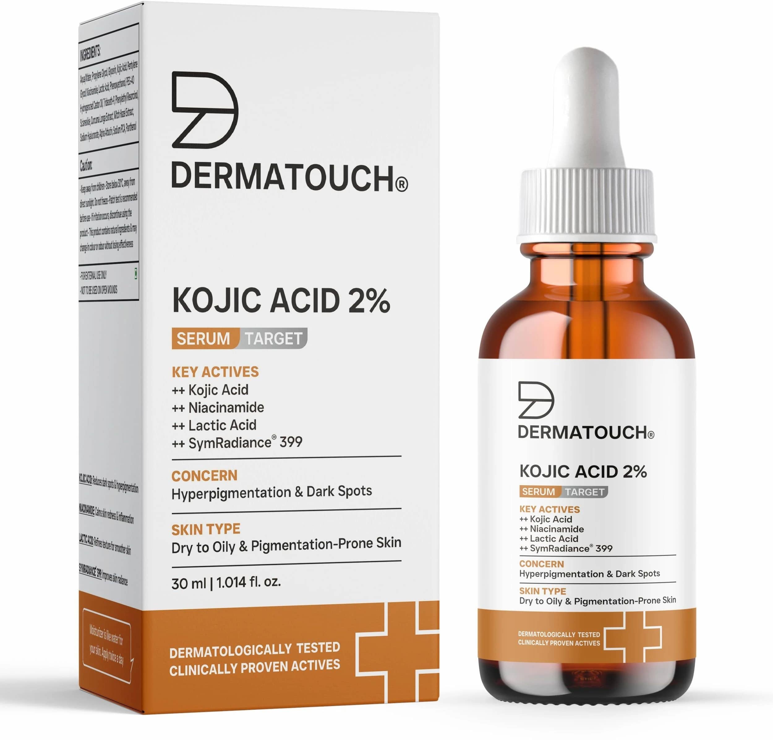 Dermatouch Face Serum Kojic Acid Pigmentation Reducing For All Skin Type ( Pack of 1 )