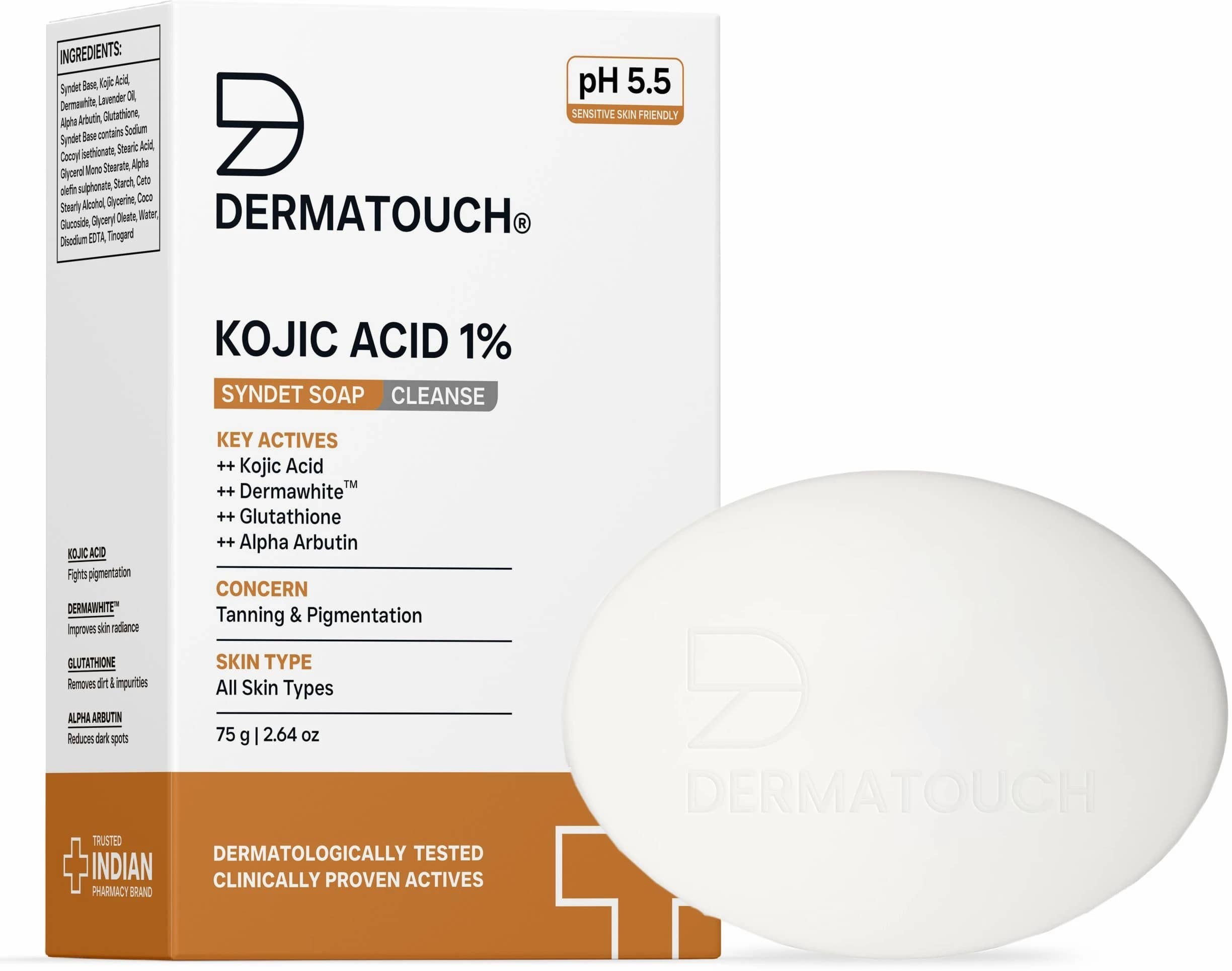 Dermatouch Skin Whitening Soap for All Skin Type ( Pack of 1 )