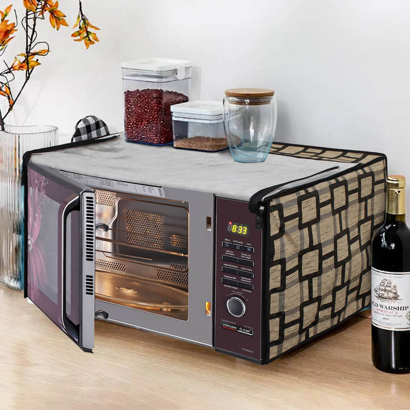 Dream Care Single PVC Beige Microwave Oven Cover -     			Dream Care Single PVC Beige Microwave Oven Cover -