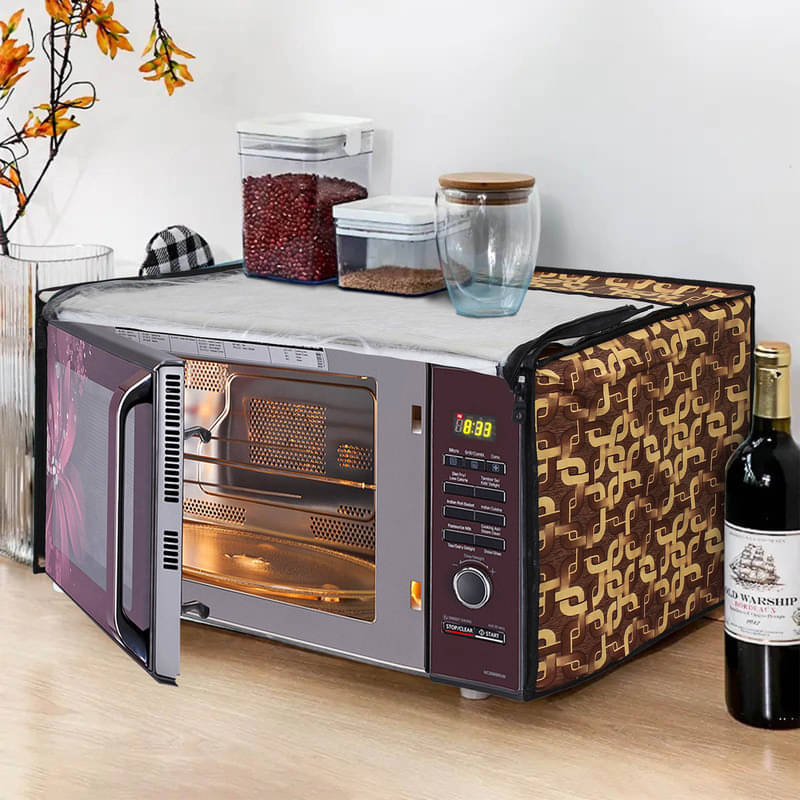     			Dream Care Single PVC Brown Microwave Oven Cover -