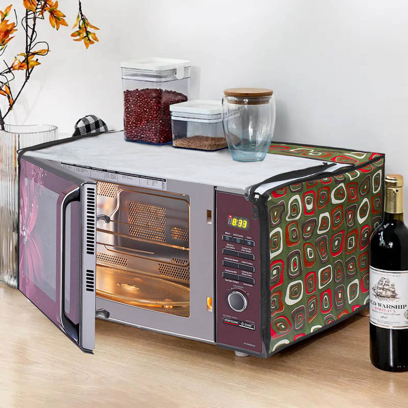     			Dream Care Single PVC Green Microwave Oven Cover -