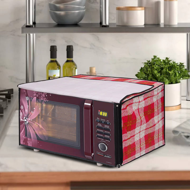 Dream Care Single PVC Red Microwave Oven Cover -     			Dream Care Single PVC Red Microwave Oven Cover -