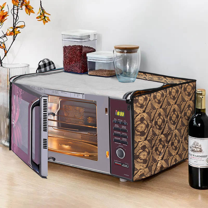 Dream Care Single PVC Yellow Microwave Oven Cover -     			Dream Care Single PVC Yellow Microwave Oven Cover -