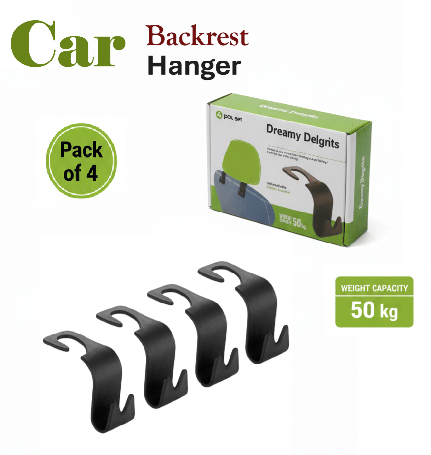 Dreamy Delights Hook Type Holder for Headrest Black     			Dreamy Delights Hook Type Holder for Headrest Black