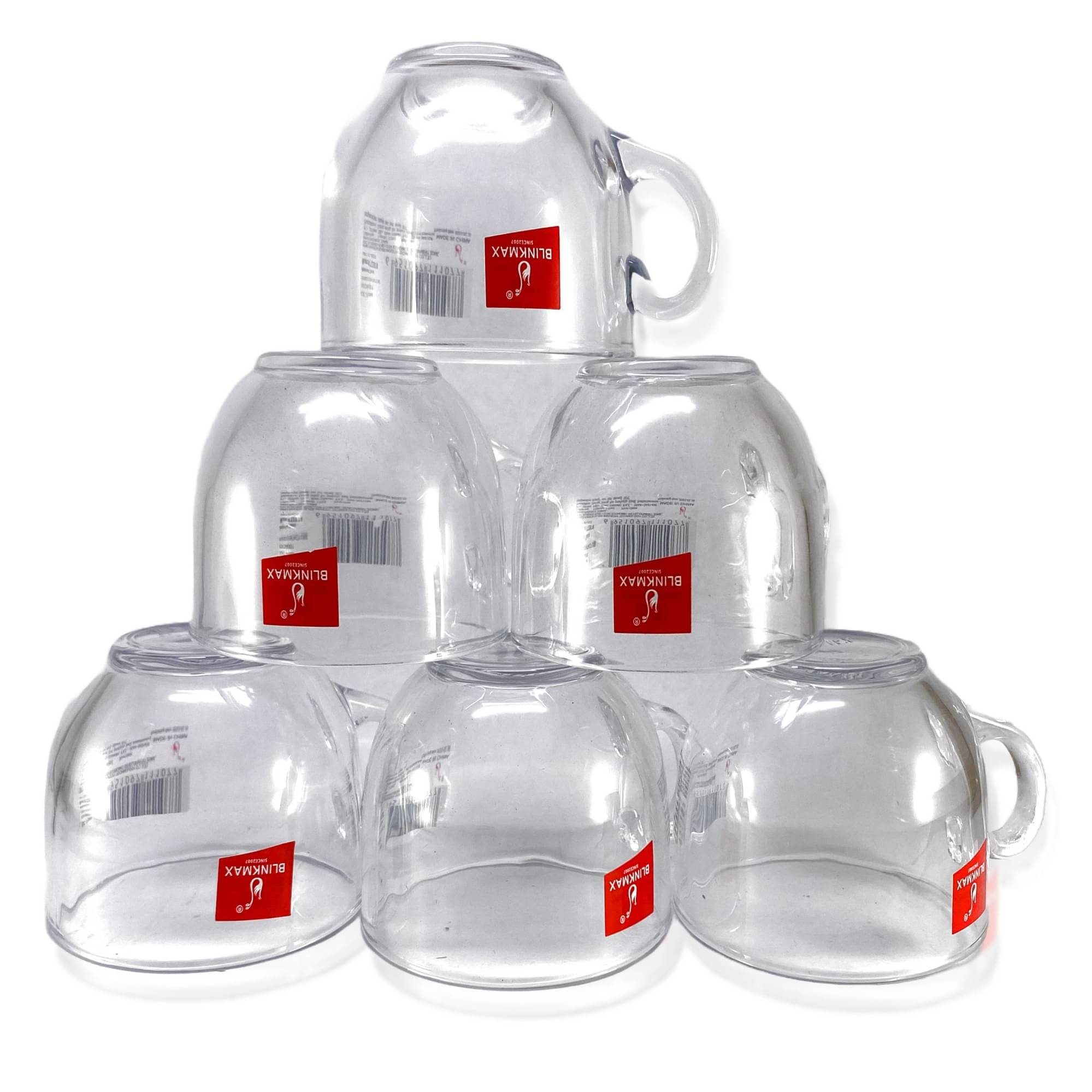     			ELVEN BLINKMAX Cup Solid Glass Tea Cup 150 ml ( Pack of 6 )