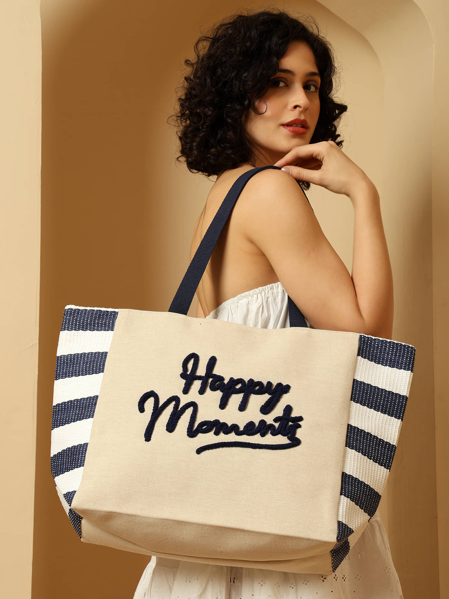     			ENSAC Tote Bag Cotton Set of 1 ( White )