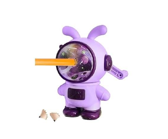     			FREEDY Space Rabbit Shaped Pencil Sharpener, Table Sharpener Machine, Manual Sharpener for School, Office, Stationery Gift for Kids (Any Random Colour Will Send)