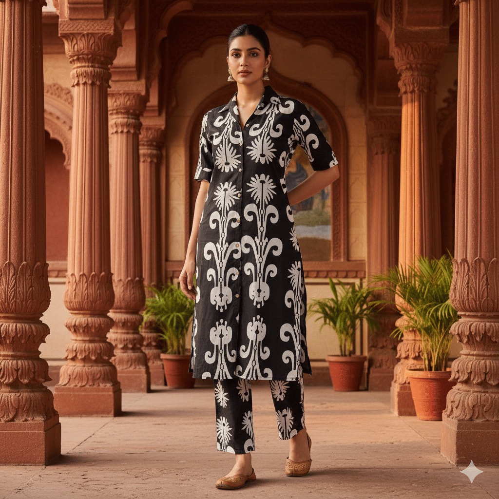     			Flavia Creation Women Printed Shirt With Trousers Co-Ord Set ( Multi Color )