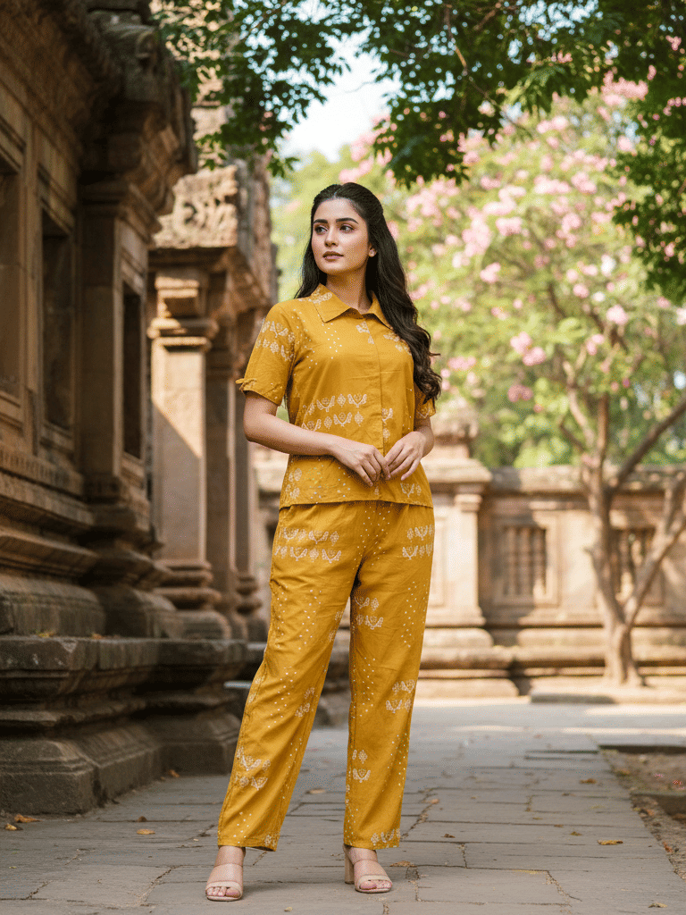     			Flavia Creation Women Printed Shirt With Trousers Co-Ord Set ( Multi Color )