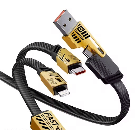     			High-Speed 65W PD 27W Max Fast Charging USB to Lightning Cable – 1.2 Meter Braided Nylon iPhones Charging Cable with Metal Connectors, Fast Data Sync & Quick Charge Support for iOS Devices
