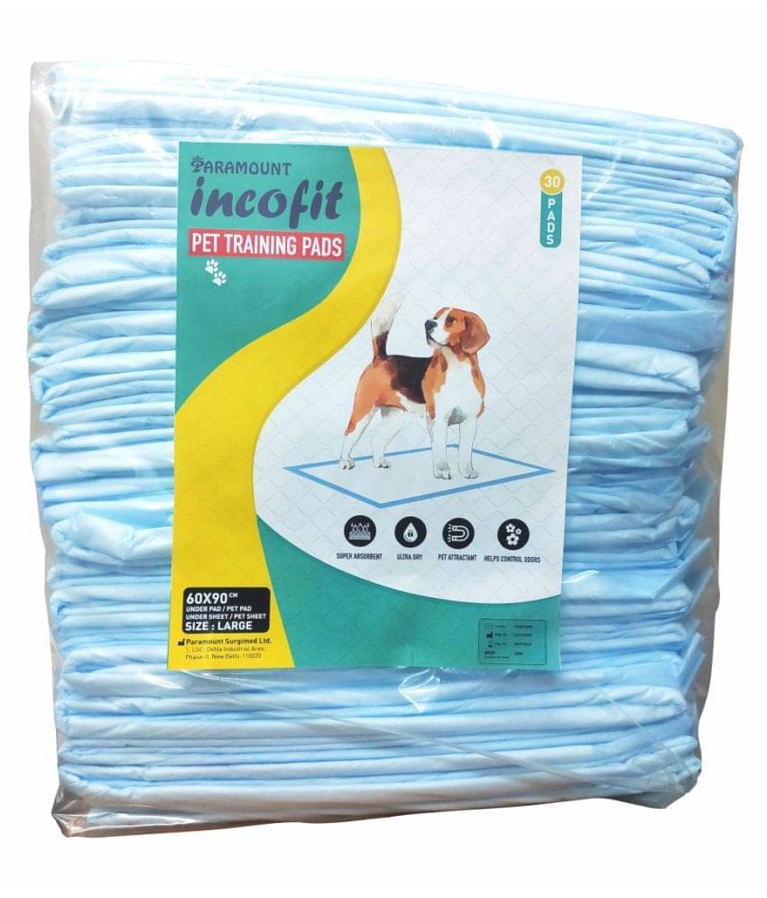     			Incofit Pet Training Pads, Super Absorbent, Water Proof, Non Slippery, 60X90cm, Large, 30 Count