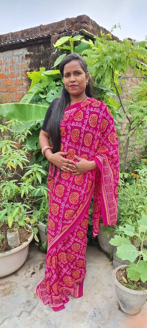 Kashvi Sarees Georgette Printed Ilkal Saree With Unstitched Blouse Piece ( Pink )     			Kashvi Sarees Georgette Printed Ilkal Saree With Unstitched Blouse Piece ( Pink )