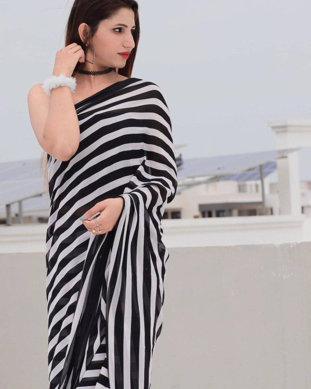 Kashvi Sarees Georgette Printed Ilkal Saree With Unstitched Blouse Piece ( Black ) Kashvi Sarees Georgette Printed Ilkal Saree With Unstitched Blouse Piece ( Black )