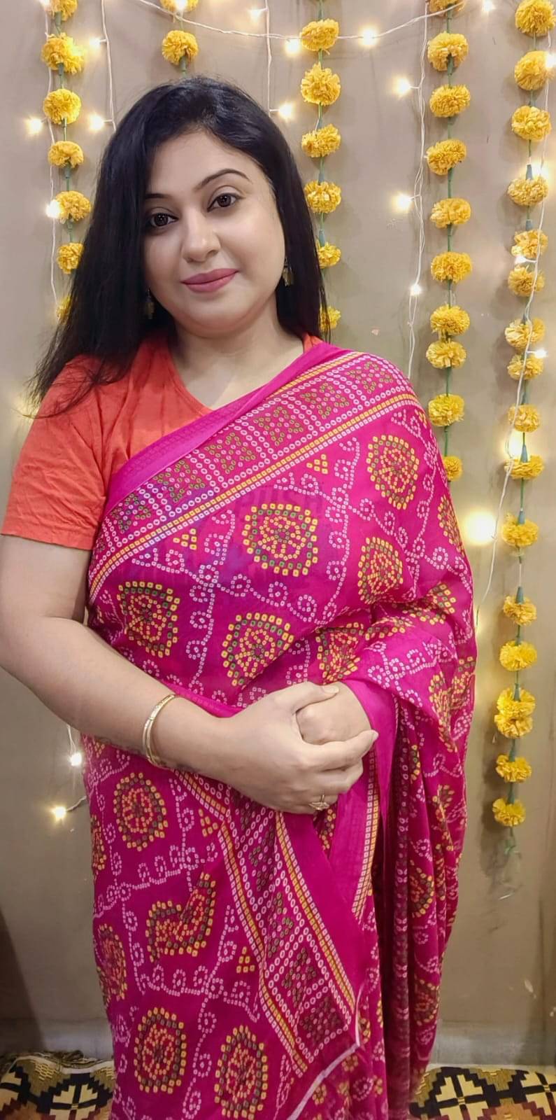 Kashvi Sarees Georgette Printed Ilkal Saree With Unstitched Blouse Piece ( Pink )     			Kashvi Sarees Georgette Printed Ilkal Saree With Unstitched Blouse Piece ( Pink )