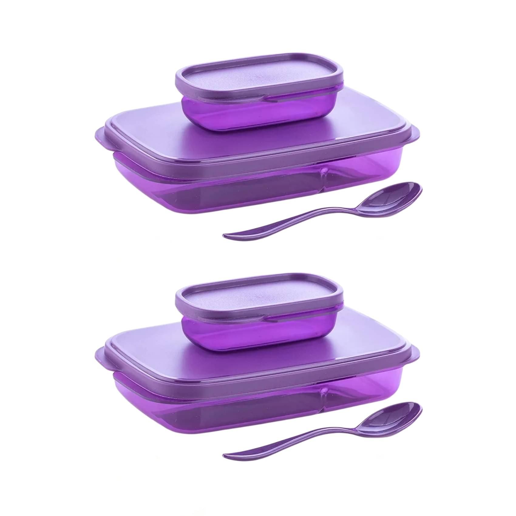    			LAZYWINDOW Plastic Lunch Box 2 - Container ( Pack of 2 )