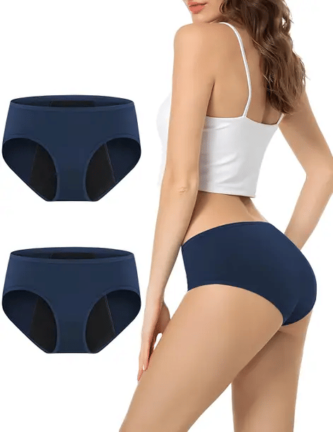 Louis Craft Cotton Lycra Period Panty ( Blue , Pack of 2 ) Louis Craft Cotton Lycra Period Panty ( Blue , Pack of 2 )