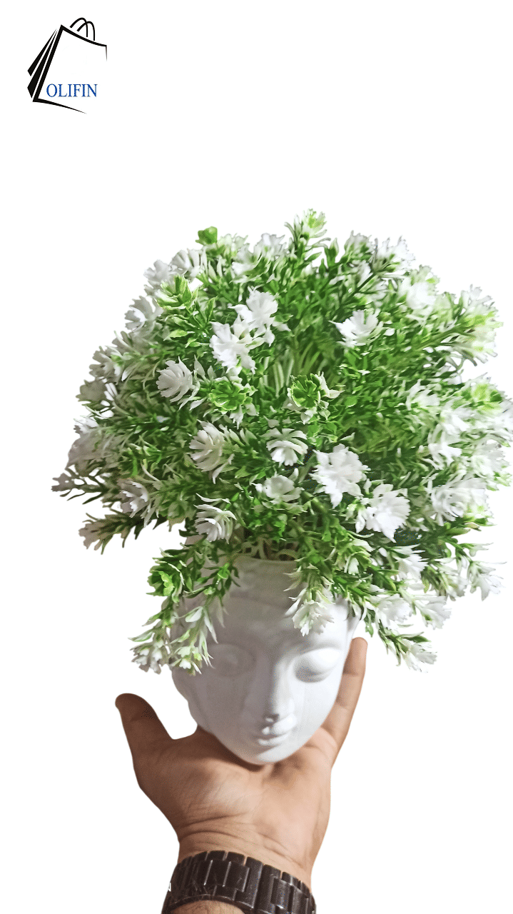 OLIFIN Artificial Bonsai Tree in Pot Lifelike Faux Plant Decoration for Home Office and Indoor Spaces Potted Plant Decor for Bookshelf and Tabletop Display Pack of 1 OLIFIN Artificial Bonsai Tree in Pot Lifelike Faux Plant Decoration for Home Office and Indoor Spaces Potted Plant Decor for Bookshelf and Tabletop Display Pack of 1