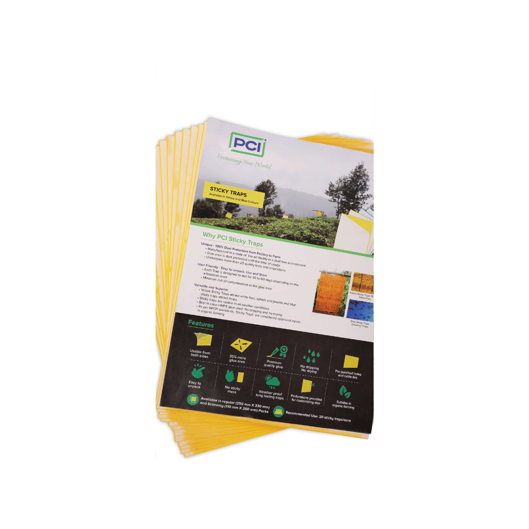     			PCI -Yellow Sticky Traps (25cmX33cm) for Insect in Garden & Farm,/Fly Trap/Insect Catcher/Sticky Pads for Insects- White Flies,Thrips,Small Insects on Plant (20 Traps)