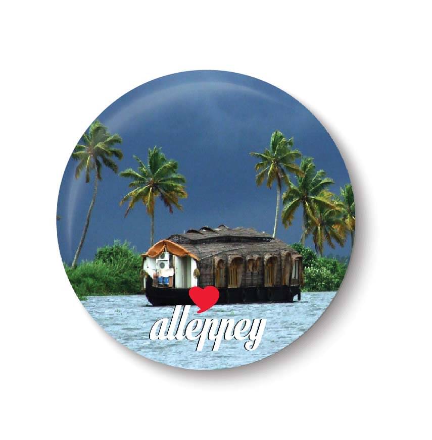PEACOCKRIDE Alleppey Plastic Round Fridge Magnets Fridge Magnet - Pack of 1 PEACOCKRIDE Alleppey Plastic Round Fridge Magnets Fridge Magnet - Pack of 1