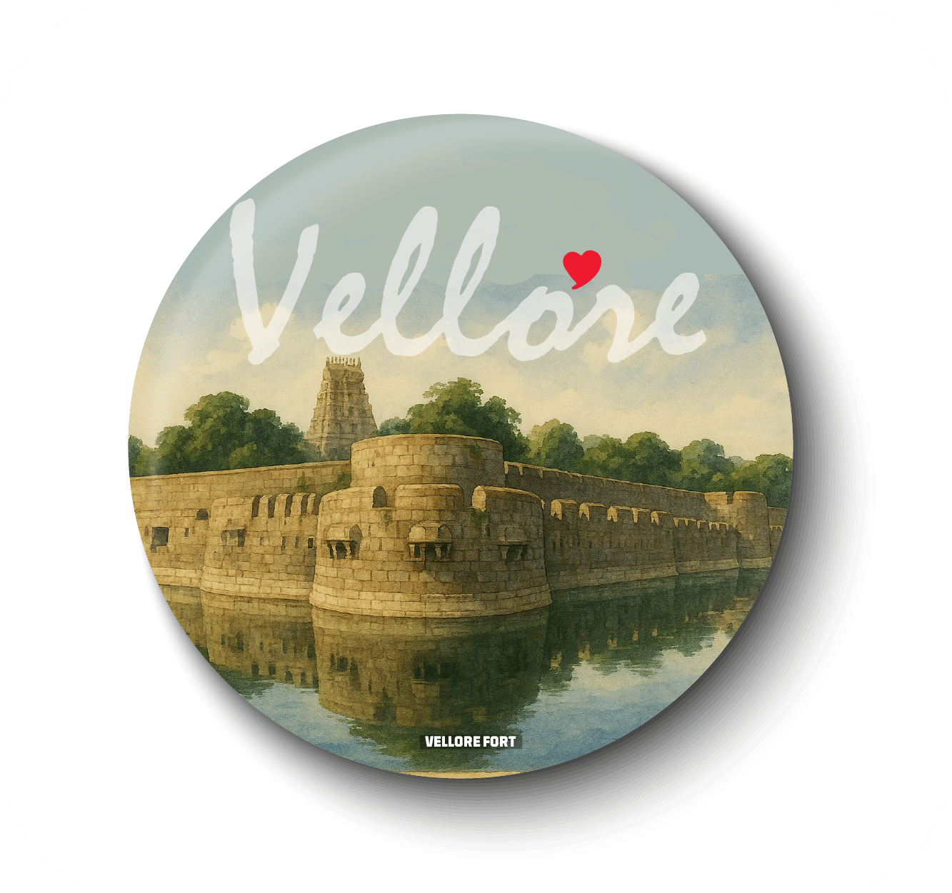 PEACOCKRIDE Plastic Round Fridge Magnets Fridge Magnet - Pack of 1 PEACOCKRIDE Plastic Round Fridge Magnets Fridge Magnet - Pack of 1