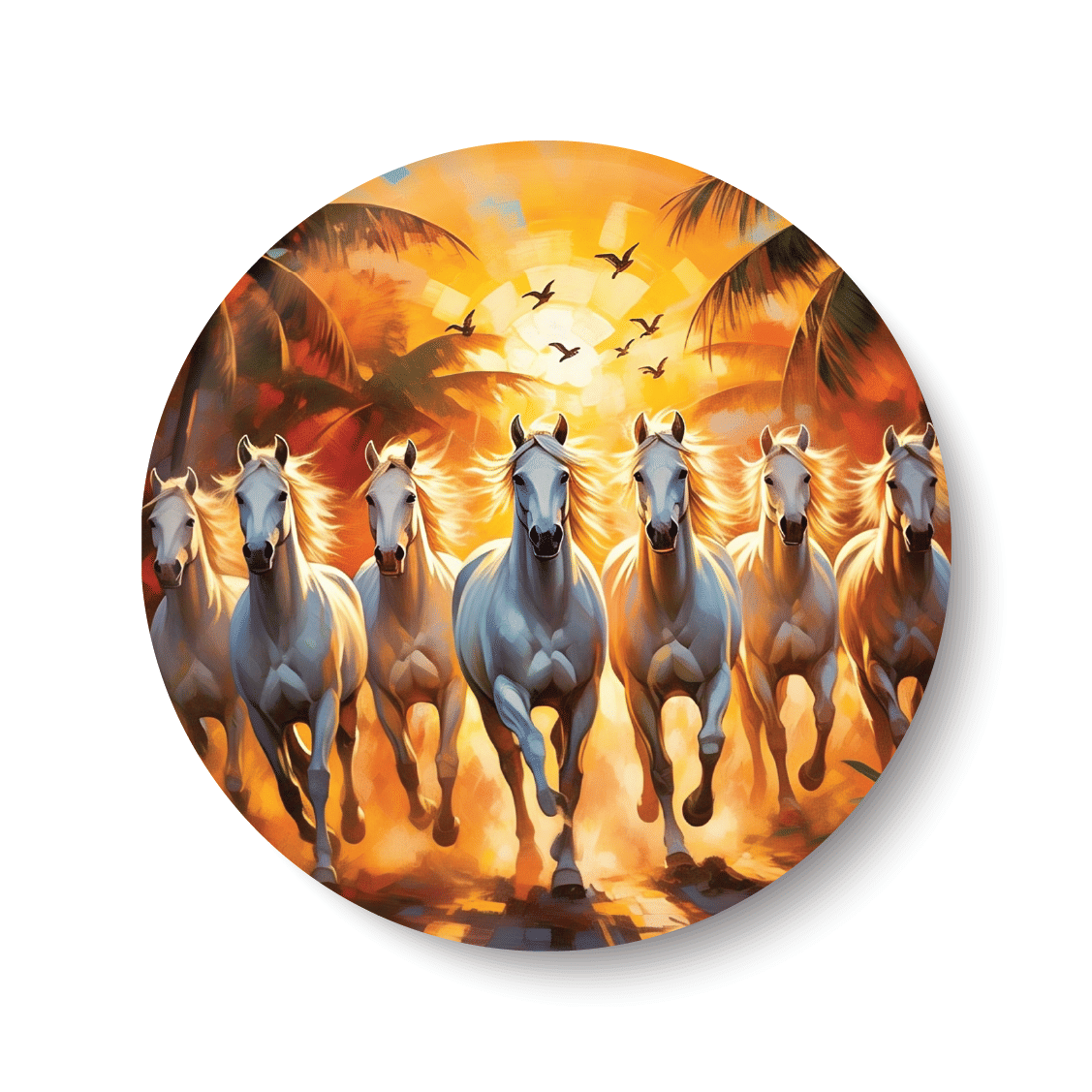 PEACOCKRIDE Plastic Round Fridge Magnets Fridge Magnet - Pack of 1 PEACOCKRIDE Plastic Round Fridge Magnets Fridge Magnet - Pack of 1