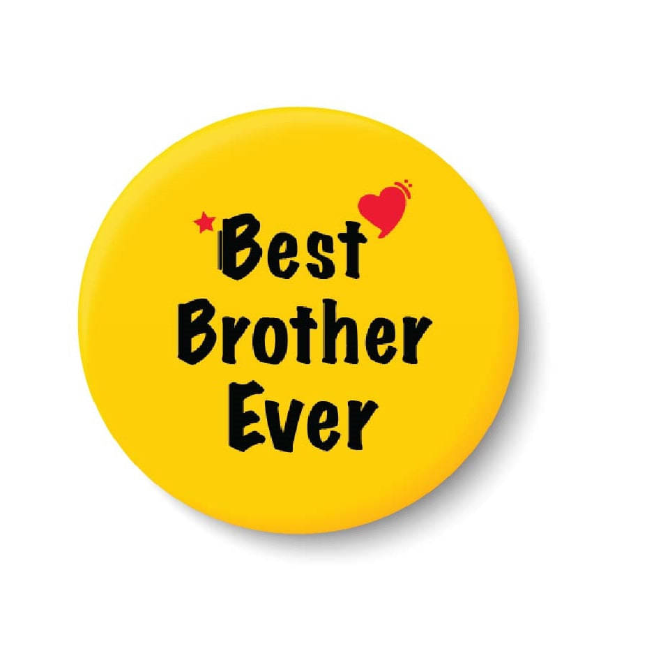 PEACOCKRIDE Best Brother Ever Plastic Round Fridge Magnets Fridge Magnet - Pack of 1 PEACOCKRIDE Best Brother Ever Plastic Round Fridge Magnets Fridge Magnet - Pack of 1