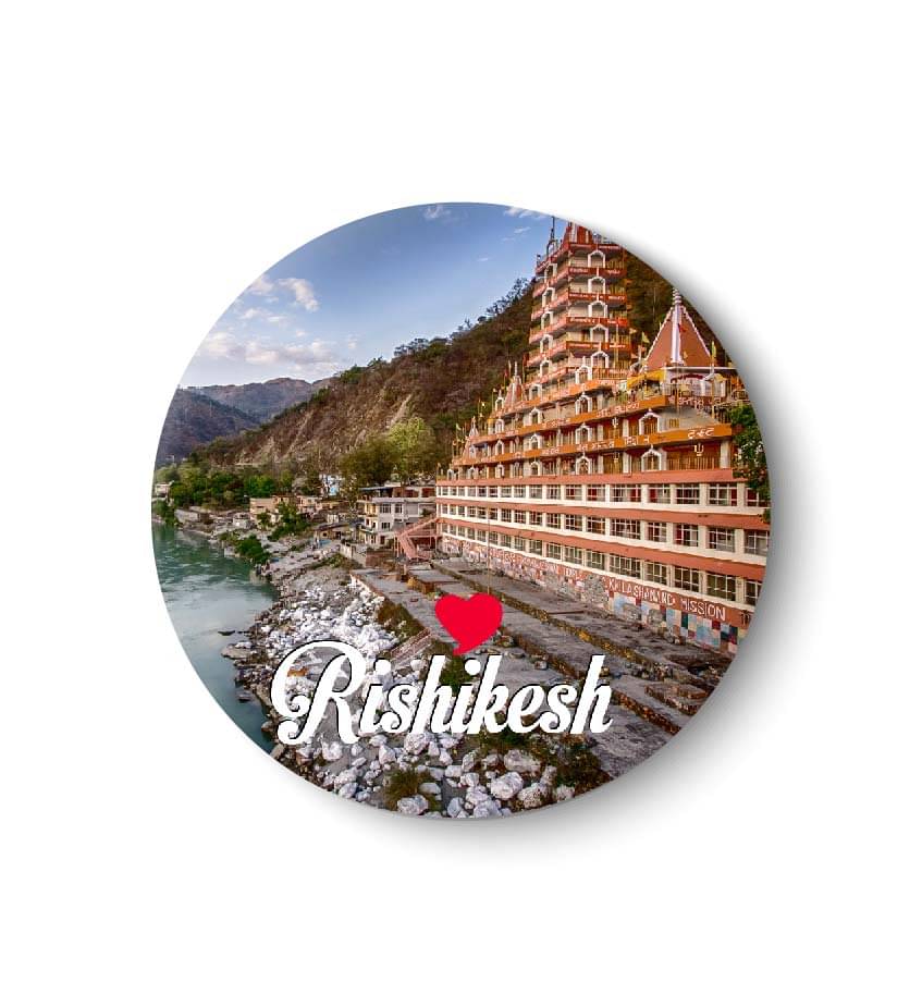 PEACOCKRIDE Rishikesh Plastic Round Fridge Magnets Fridge Magnet - Pack of 1 PEACOCKRIDE Rishikesh Plastic Round Fridge Magnets Fridge Magnet - Pack of 1