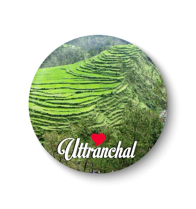 PEACOCKRIDE Uttranchal Plastic Round Fridge Magnets Fridge Magnet - Pack of 1 PEACOCKRIDE Uttranchal Plastic Round Fridge Magnets Fridge Magnet - Pack of 1