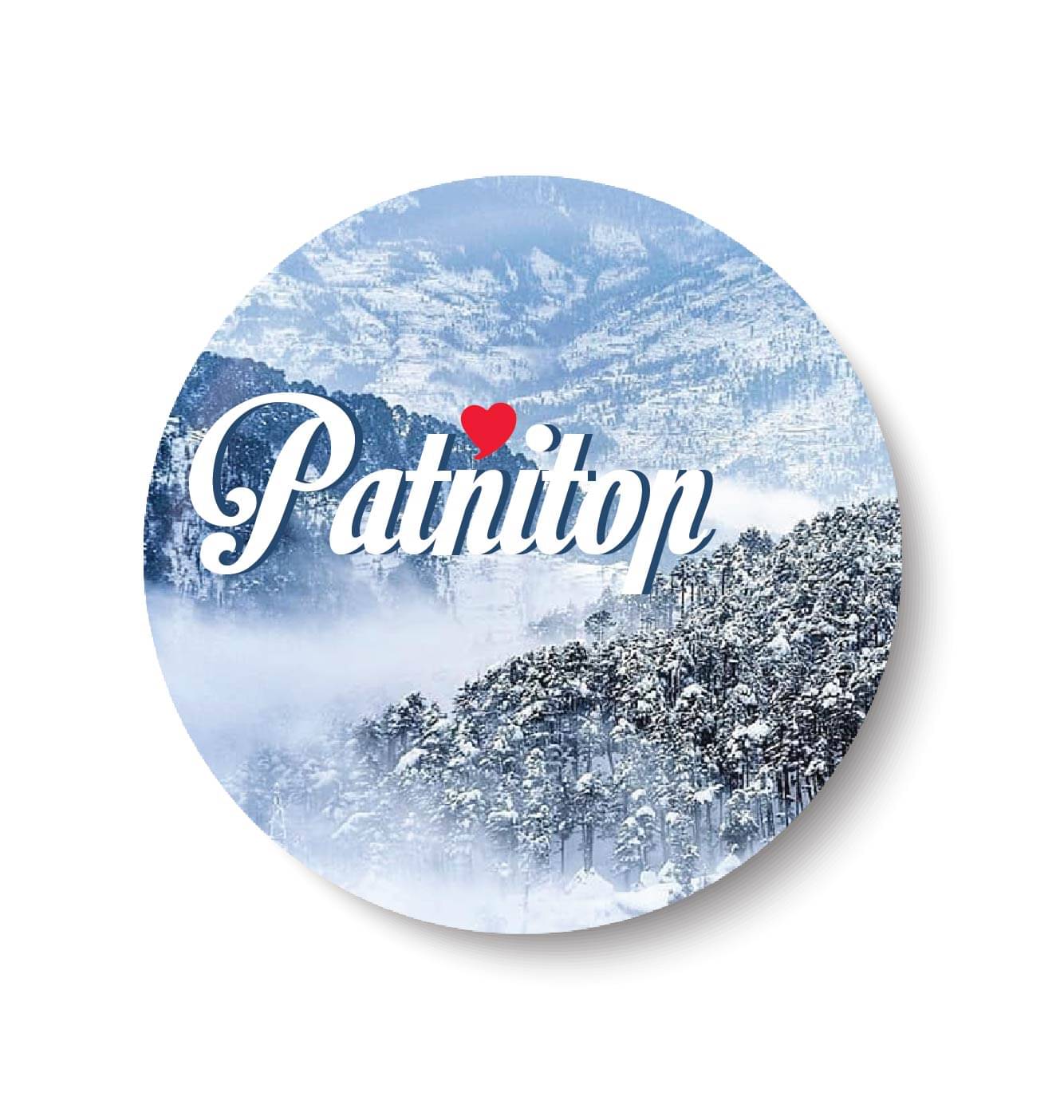 PEACOCKRIDE Love Patnitop  I Souvenir l Travel Plastic Round Fridge Magnets Fridge Magnet - Pack of 1     			PEACOCKRIDE Love Patnitop  I Souvenir l Travel Plastic Round Fridge Magnets Fridge Magnet - Pack of 1