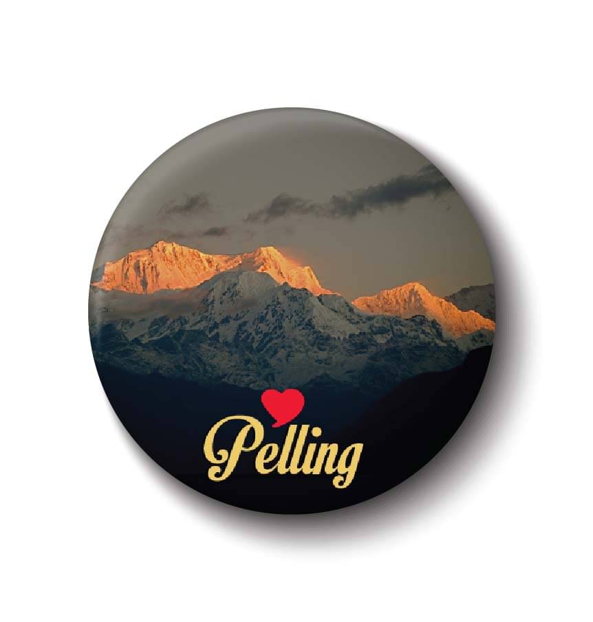    			PEACOCKRIDE Pelling Plastic Round Fridge Magnets Fridge Magnet - Pack of 1