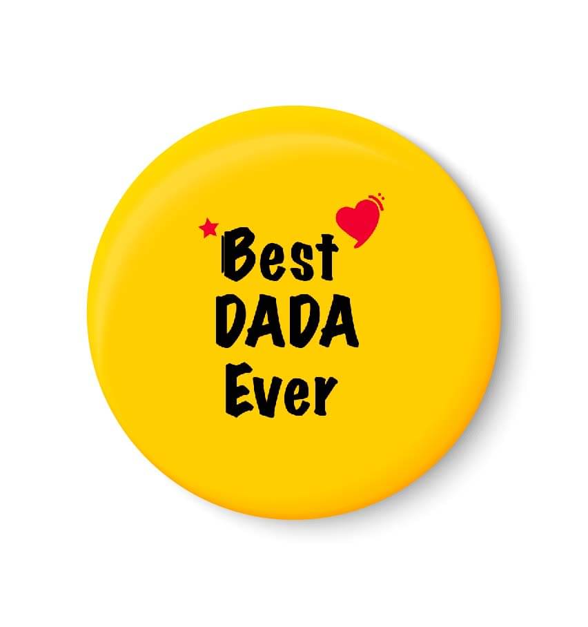 PEACOCKRIDE Best DADA Ever Plastic Round Fridge Magnets Fridge Magnet - Pack of 1 PEACOCKRIDE Best DADA Ever Plastic Round Fridge Magnets Fridge Magnet - Pack of 1