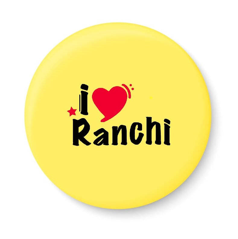 PEACOCKRIDE Love Ranchi Plastic Round Fridge Magnets Fridge Magnet - Pack of 1 PEACOCKRIDE Love Ranchi Plastic Round Fridge Magnets Fridge Magnet - Pack of 1