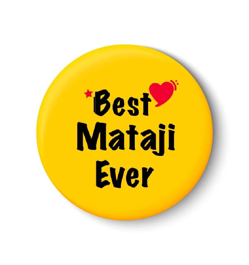 PEACOCKRIDE Best Mataji Ever Plastic Round Fridge Magnets Fridge Magnet - Pack of 1 PEACOCKRIDE Best Mataji Ever Plastic Round Fridge Magnets Fridge Magnet - Pack of 1