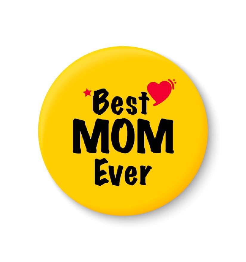 PEACOCKRIDE Best MOM Ever Plastic Round Fridge Magnets Fridge Magnet - Pack of 1 PEACOCKRIDE Best MOM Ever Plastic Round Fridge Magnets Fridge Magnet - Pack of 1