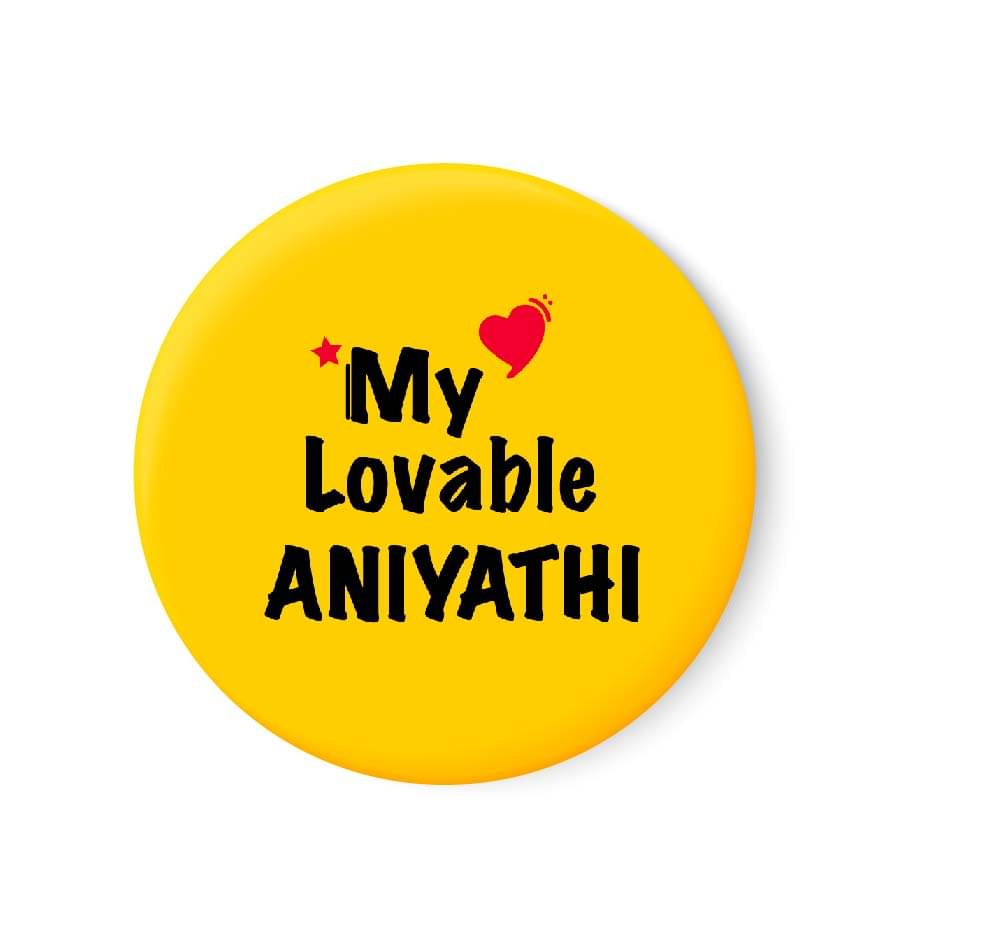 PEACOCKRIDE My Lovable ANIYATHI Plastic Round Fridge Magnets Fridge Magnet - Pack of 1 PEACOCKRIDE My Lovable ANIYATHI Plastic Round Fridge Magnets Fridge Magnet - Pack of 1