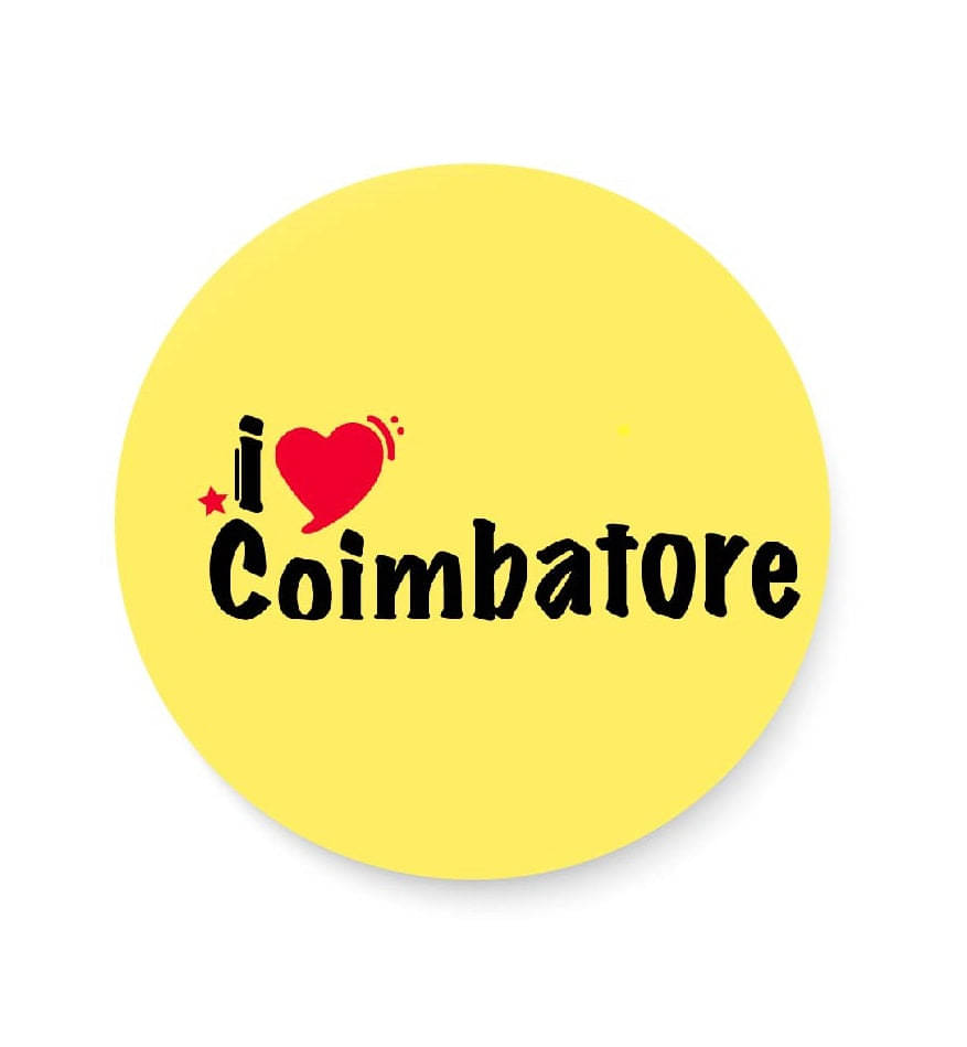 PEACOCKRIDE Love Coimbatore Plastic Round Fridge Magnets Fridge Magnet - Pack of 1 PEACOCKRIDE Love Coimbatore Plastic Round Fridge Magnets Fridge Magnet - Pack of 1