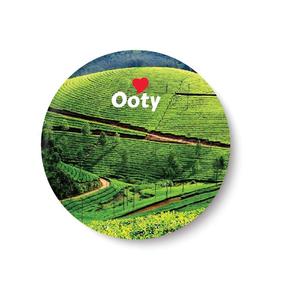 PEACOCKRIDE Ooty Plastic Round Fridge Magnets Fridge Magnet - Pack of 1 PEACOCKRIDE Ooty Plastic Round Fridge Magnets Fridge Magnet - Pack of 1