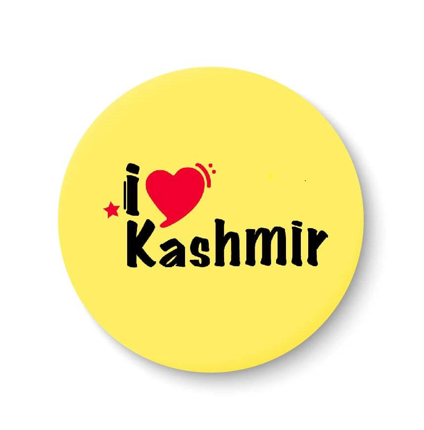 PEACOCKRIDE Love Kashmir Plastic Round Fridge Magnets Fridge Magnet - Pack of 1 PEACOCKRIDE Love Kashmir Plastic Round Fridge Magnets Fridge Magnet - Pack of 1