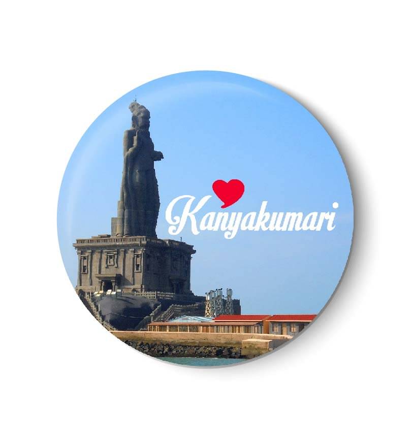 PEACOCKRIDE Kanyakumari Plastic Round Fridge Magnets Fridge Magnet - Pack of 1 PEACOCKRIDE Kanyakumari Plastic Round Fridge Magnets Fridge Magnet - Pack of 1