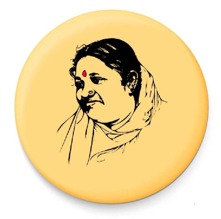 PEACOCKRIDE Amma Amritanandamayi Plastic Round Fridge Magnets Fridge Magnet - Pack of 1 PEACOCKRIDE Amma Amritanandamayi Plastic Round Fridge Magnets Fridge Magnet - Pack of 1