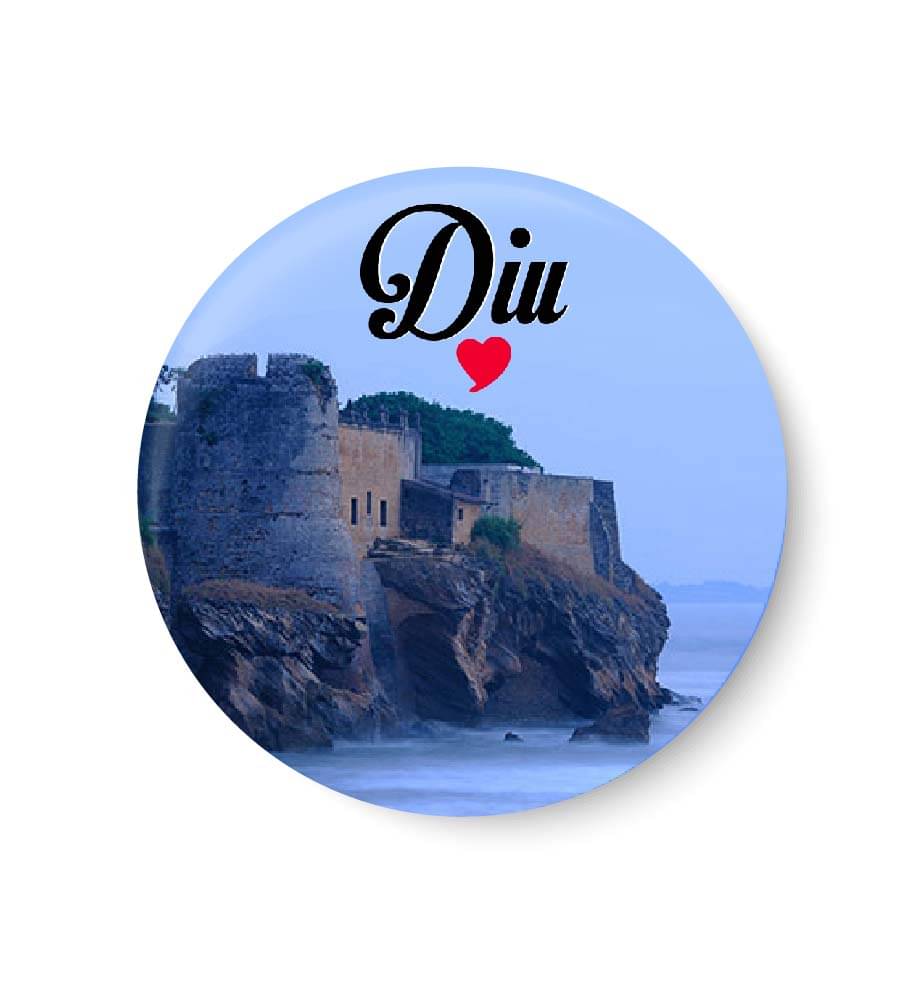 PEACOCKRIDE Diu Plastic Round Fridge Magnets Fridge Magnet - Pack of 1 PEACOCKRIDE Diu Plastic Round Fridge Magnets Fridge Magnet - Pack of 1