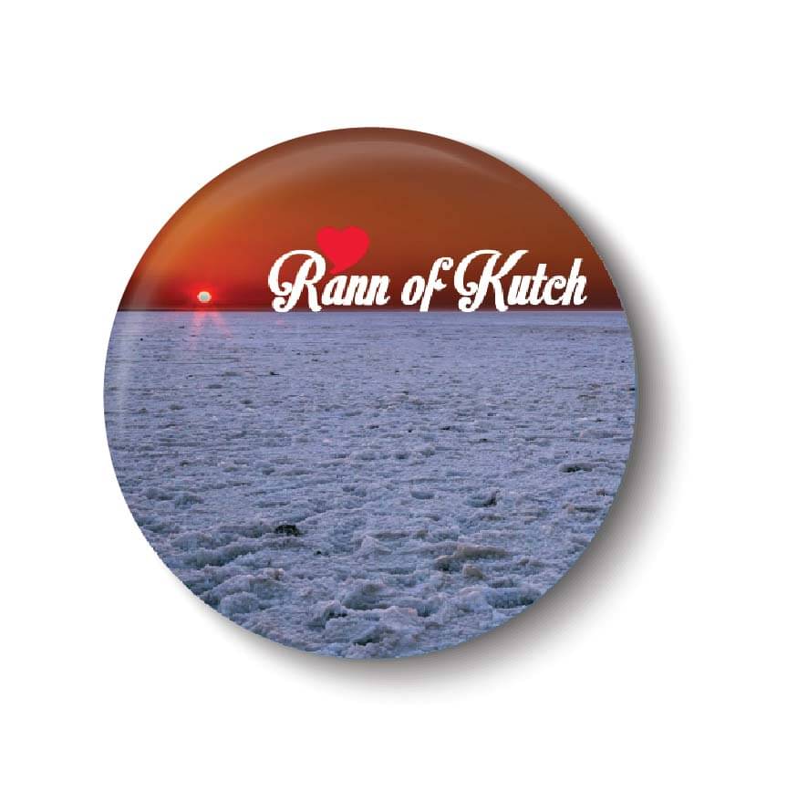 PEACOCKRIDE Rann of Kutch Plastic Round Fridge Magnets Fridge Magnet - Pack of 1 PEACOCKRIDE Rann of Kutch Plastic Round Fridge Magnets Fridge Magnet - Pack of 1