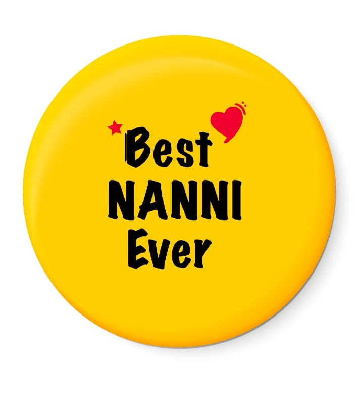 PEACOCKRIDE Best NANNI Ever Plastic Round Fridge Magnets Fridge Magnet - Pack of 1 PEACOCKRIDE Best NANNI Ever Plastic Round Fridge Magnets Fridge Magnet - Pack of 1