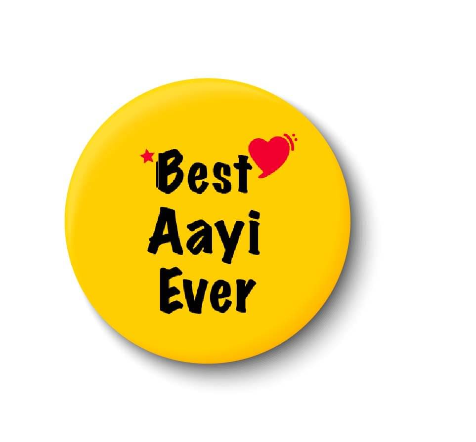 PEACOCKRIDE Best Aayi Plastic Round Fridge Magnets Fridge Magnet - Pack of 1 PEACOCKRIDE Best Aayi Plastic Round Fridge Magnets Fridge Magnet - Pack of 1